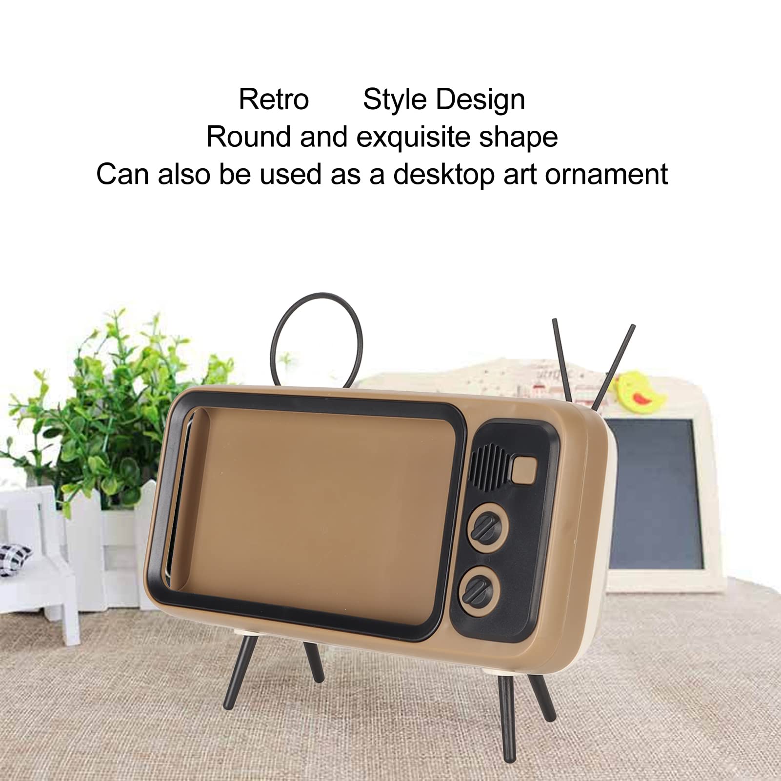 Smartphone Magnifier Retro Tv Magnifier Phone Stand Estink Mobile